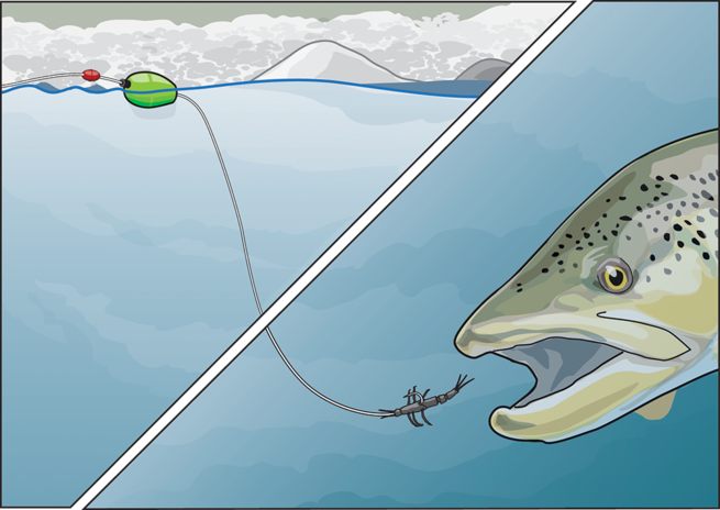 Rigging for deep-hole trout